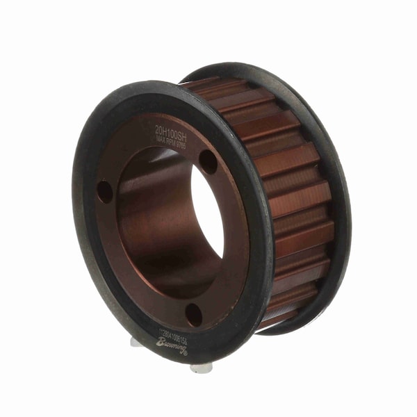 Steel Bushed Bore Gearbelt Pulley, 20H100SH